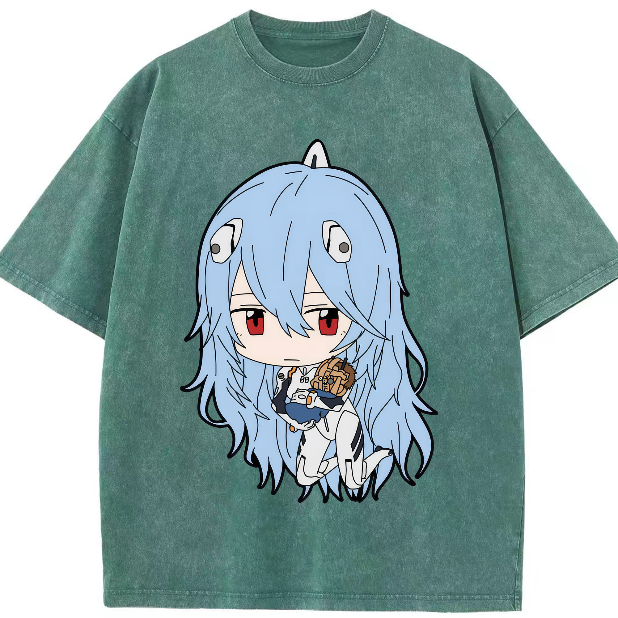 （画像用） EVA 新世紀エヴァンゲリオン 綿100% ヴィンテージ風 半袖Tシャツ（フロントプリント）